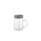 ULTIMA CLEAR GLASS MASON JAR W/ HANDLE AND SILICONE LID 20 OZ