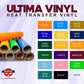 ULTIMA PVC HEAT TRANSFER VINYL - PER METER