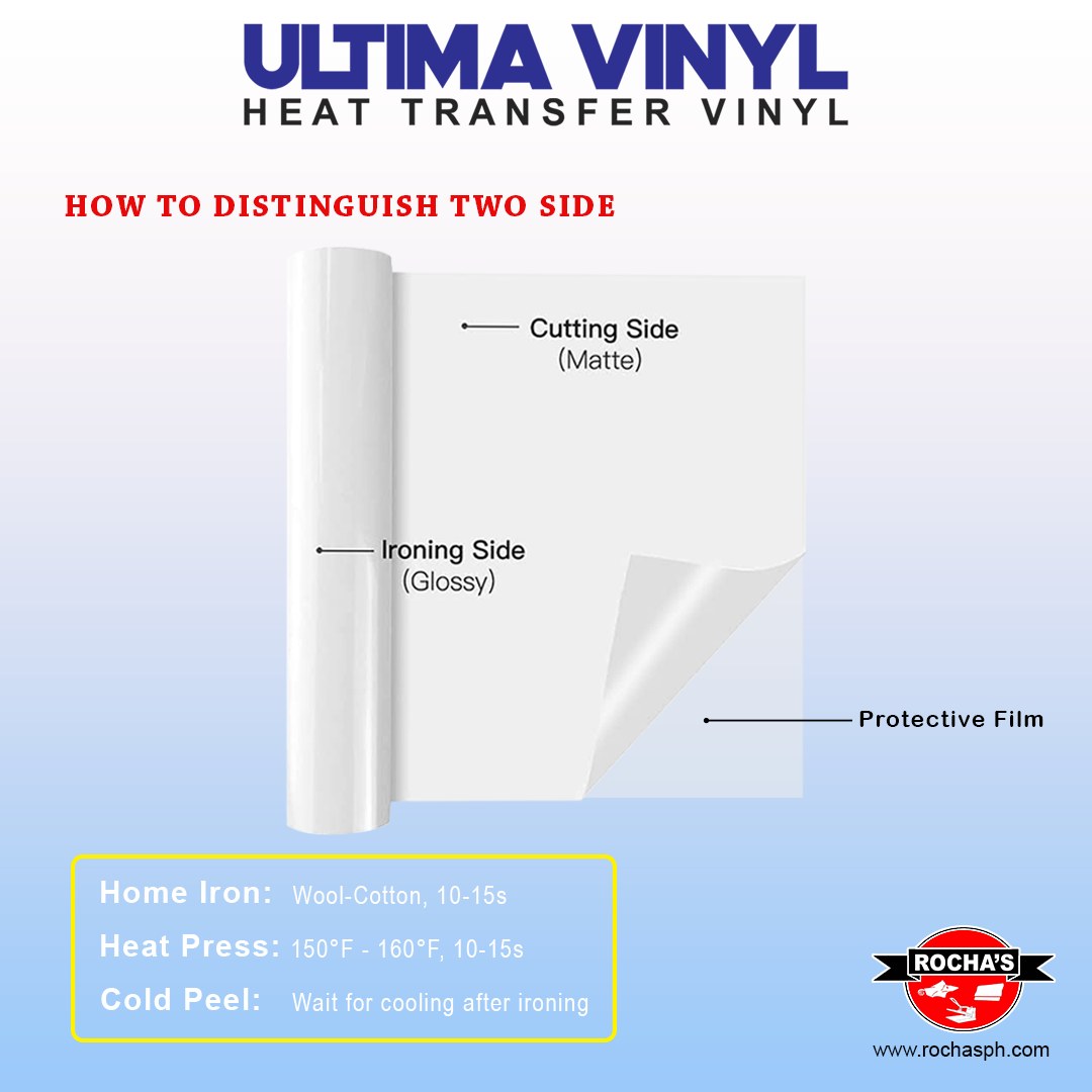 ULTIMA PVC HEAT TRANSFER VINYL - PER METER