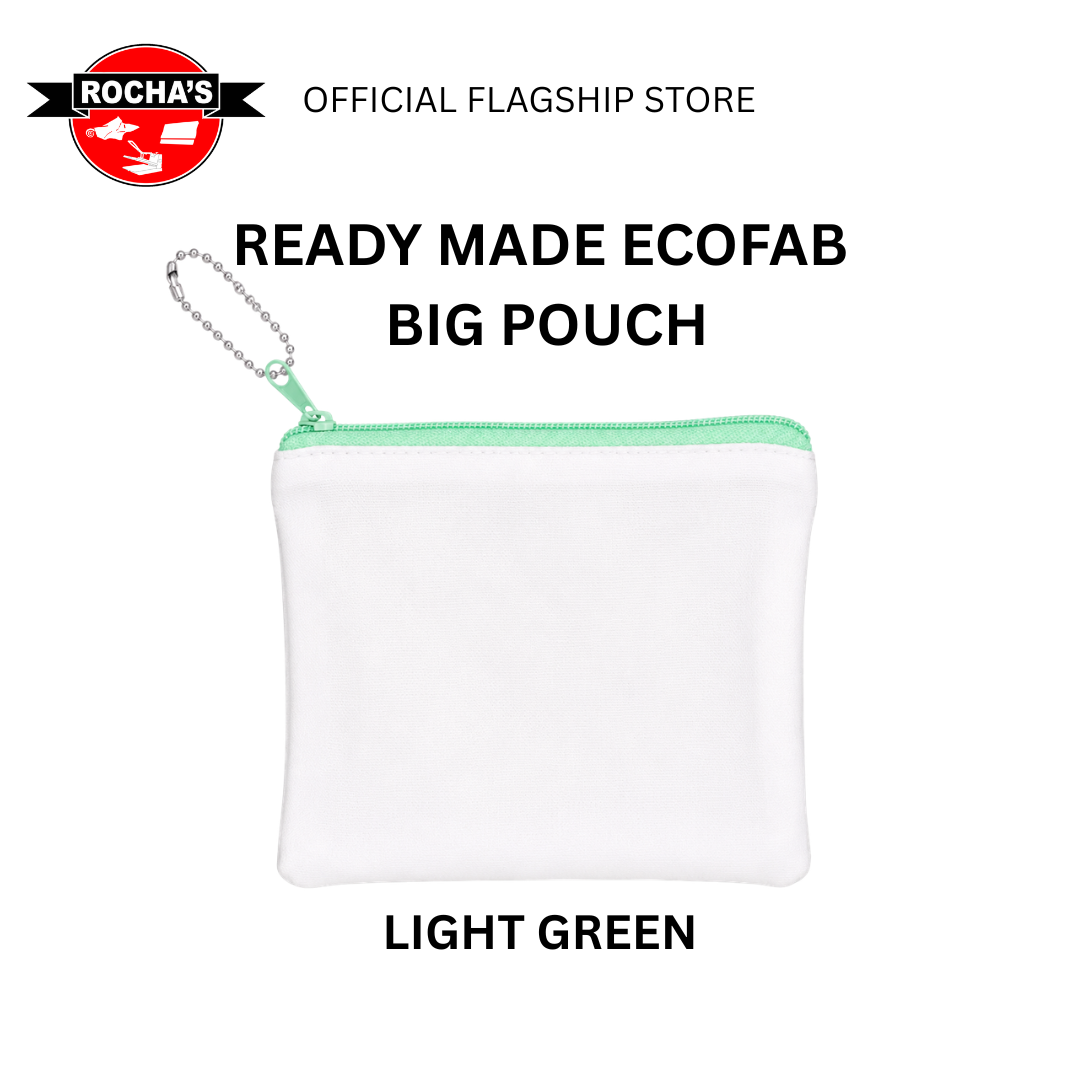 ROCHAS POUCH MADE WITH ECOFAB FABRIC - 8"x6"