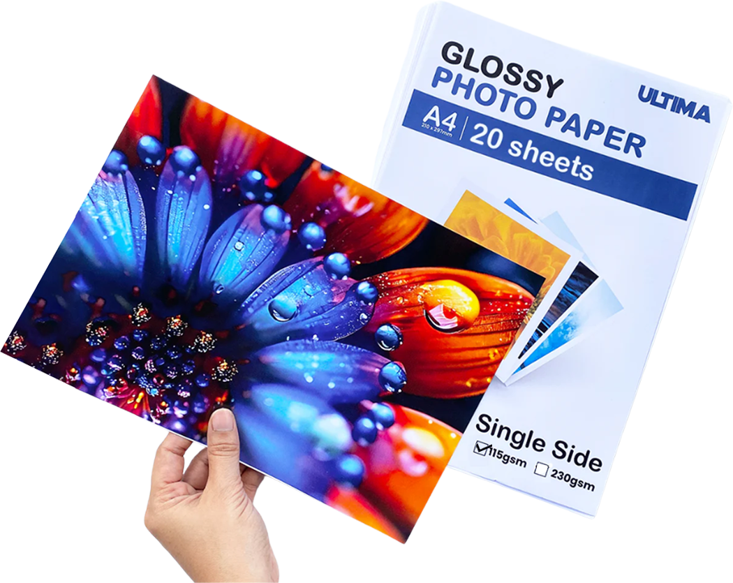 ULTIMA INJKET PHOTO PAPER ( GLOSSY & MATTE ) A4