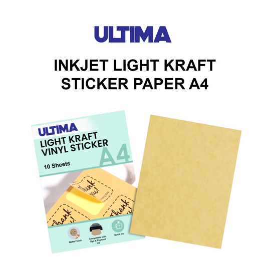 ULTIMA INKJET LIGHT KRAFT STICKER PAPER A4
