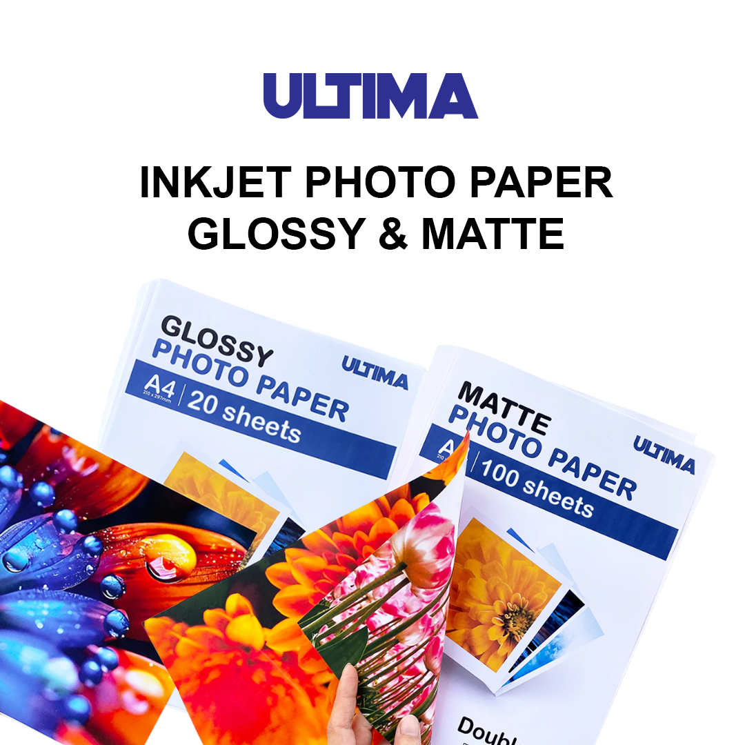 ULTIMA INJKET PHOTO PAPER ( GLOSSY & MATTE ) A4 – ROCHAS