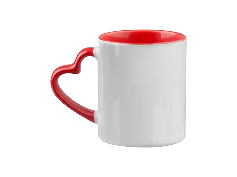 ULTIMA SUBLIMATION HEART HANDLE MUG 11 OZ