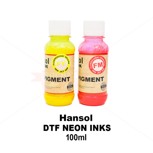 HANSOL DIRECT TO FILM (DTF) NEON INKS - 100 ML