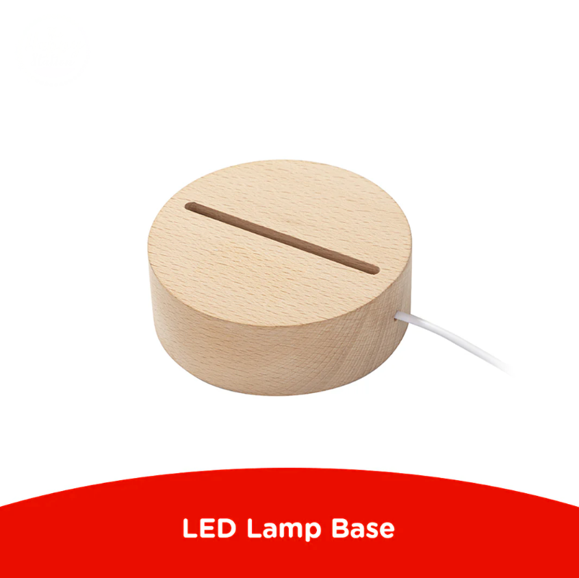WOODEN LED LAMP BASE