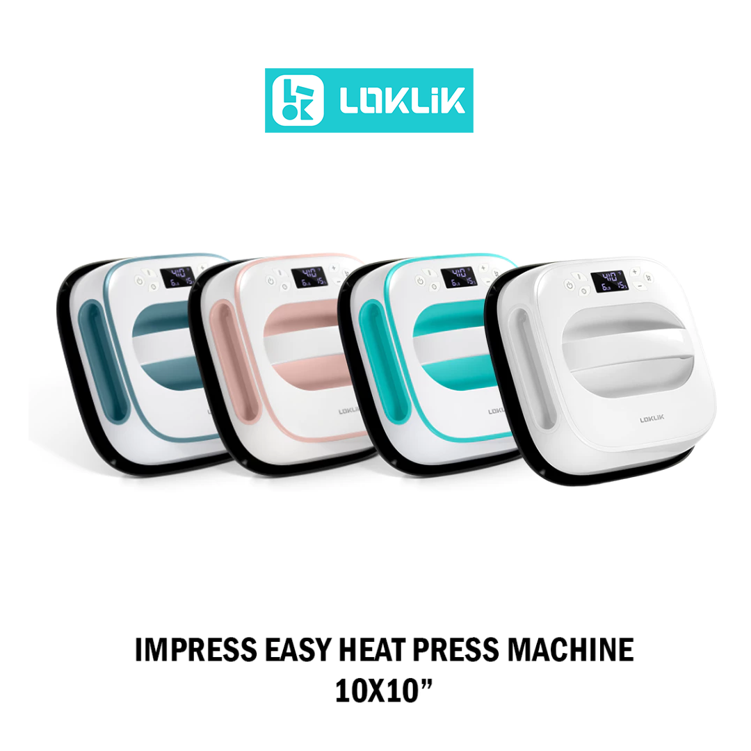 LOKLIK IMPRESS HEAT PRESS MACHINE 25CM X 25CM