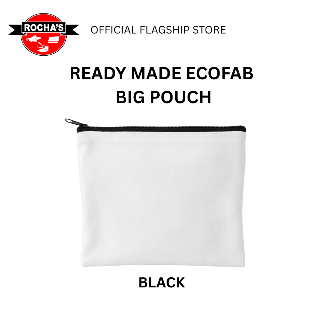 ROCHAS POUCH MADE WITH ECOFAB FABRIC (BONEWHITE) - 8"x5.5"