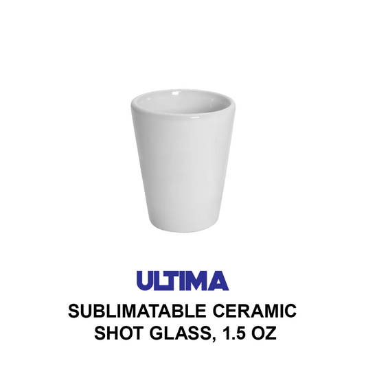 ULTIMA | Sublimatable Ceramic Shot Glass, 1.5 oz