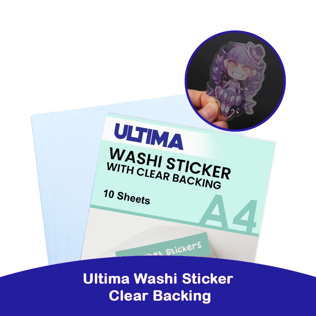 ULTIMA VINYL STICKER WITH CLEAR BACKING