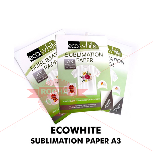 ECOWHITE SUBLIMATION PAPER A3 SIZE - PER 100 PCS PACK