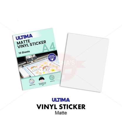 ULTIMA STICKER VINYL WATER RESISTANT - MATTE