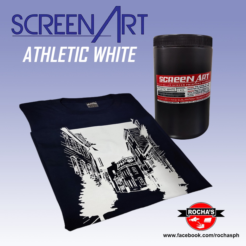 SCREENART ATHLETIC WHITE BASE INK (VNT INK) - 1/4 KILO (SCREEN PRINTING)