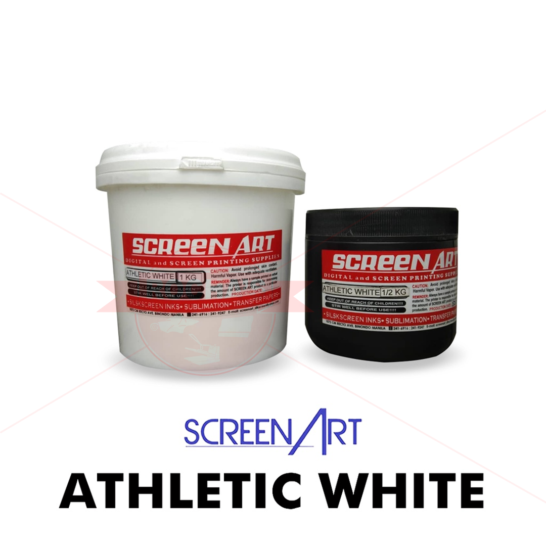 SCREENART ATHLETIC WHITE BASE INK (VNT INK) - 1/4 KILO (SCREEN PRINTING)