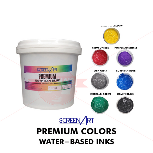 SCREENART PREMIUM COLORS WATER-BASED INKS - 1000GRAMS (SCREEN PRINTING)