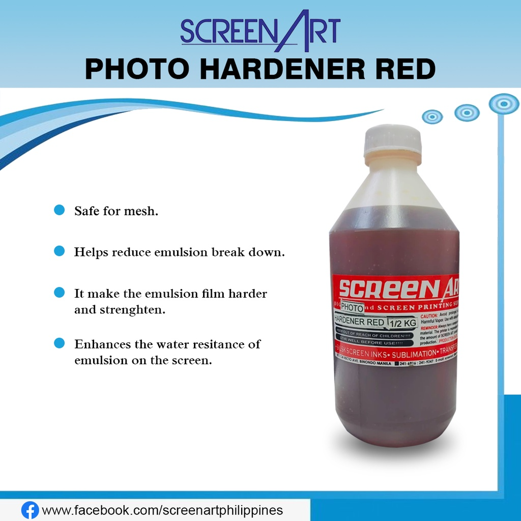 SCREENART PHOTO HARDENER - 250 ML (SCREEN PRINTING)