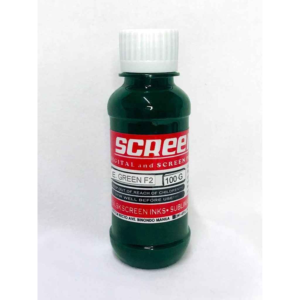 SCREENART PIGMENT COLORANT WATER-BASED INKS - 100 ML (SCREEN PRINTING)