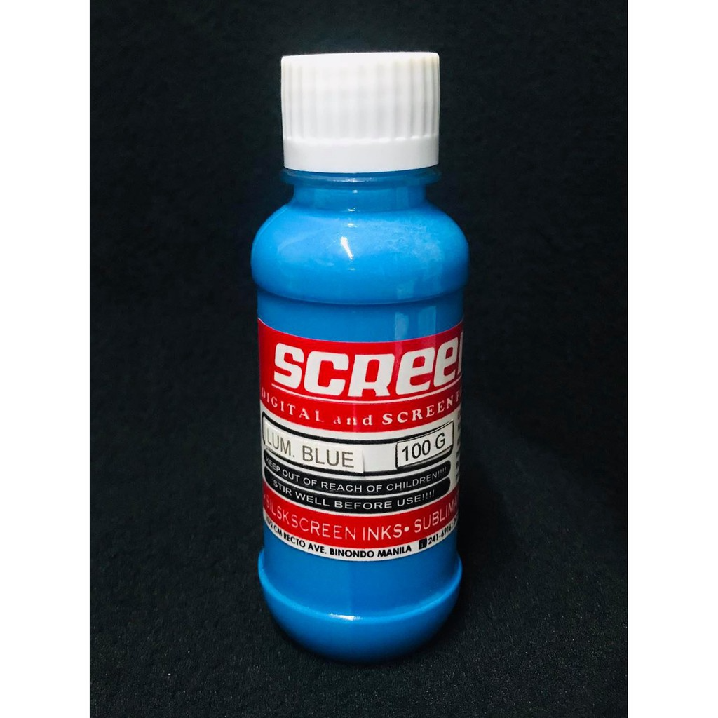 SCREENART PIGMENT COLORANT WATER-BASED INKS - 100 ML (SCREEN PRINTING)