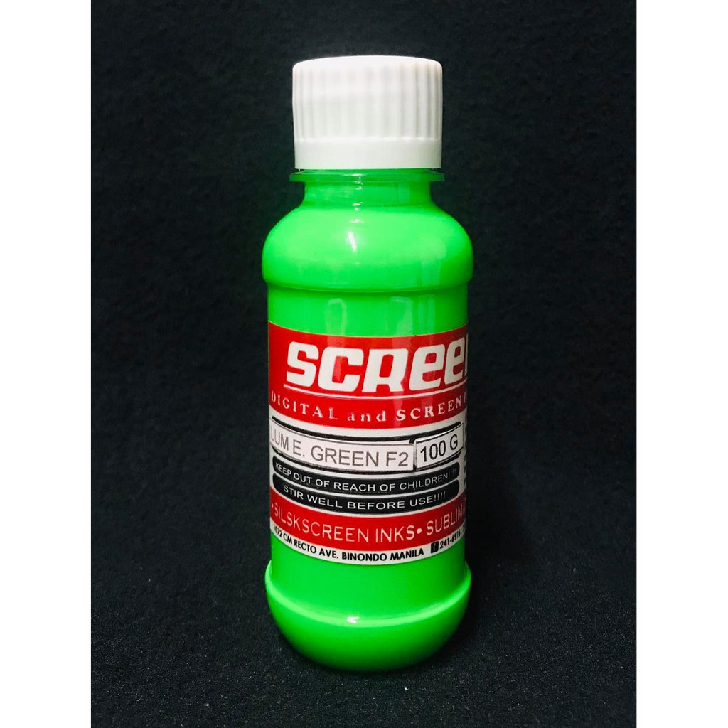 SCREENART PIGMENT COLORANT WATER-BASED INKS - 100 ML (SCREEN PRINTING)