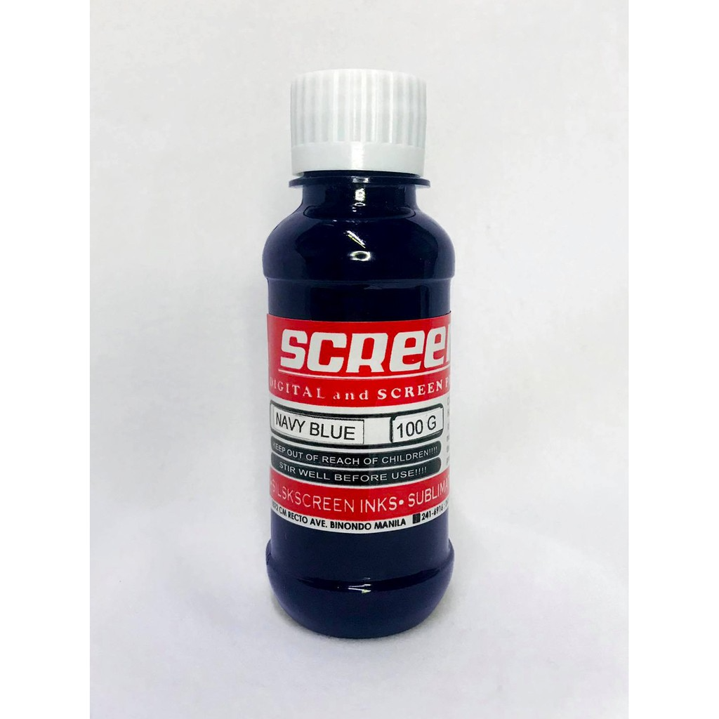 SCREENART PIGMENT COLORANT WATER-BASED INKS - 100 ML (SCREEN PRINTING)