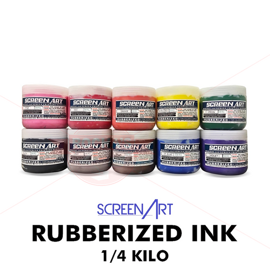 SCREENART RUBBERIZED WATER-BASED INKS - 1/4 KILO (SCREEN PRINTING)
