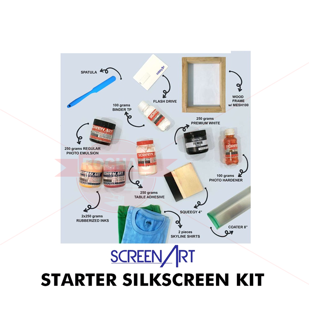 SCREENART STARTER SILKSCREEN KIT FOR BEGINNERS (SCREEN PRINTING)