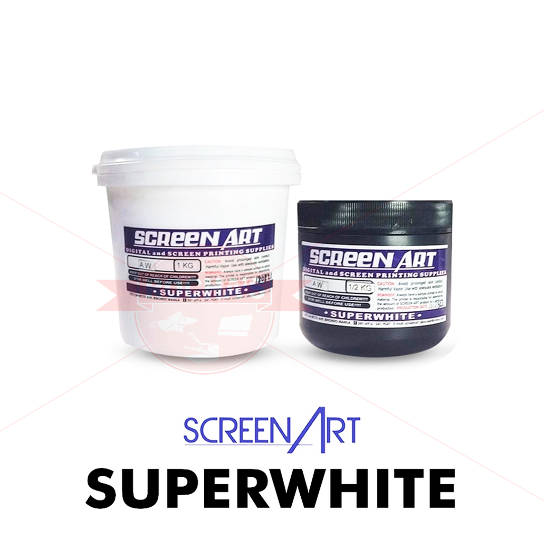 SCREENART SUPERWHITE (AW) WATER-BASED INKS BASE (SCREEN PRINTING)