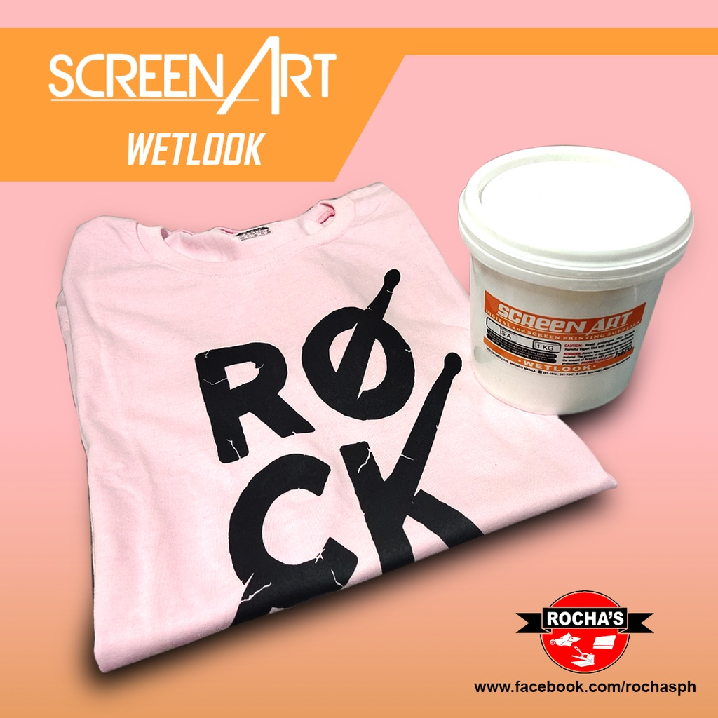 SCREENART WETLOOK SA WATER-BASED INK TRANSPARENT BASE - 1/4 kilo (SCREEN PRINTING)