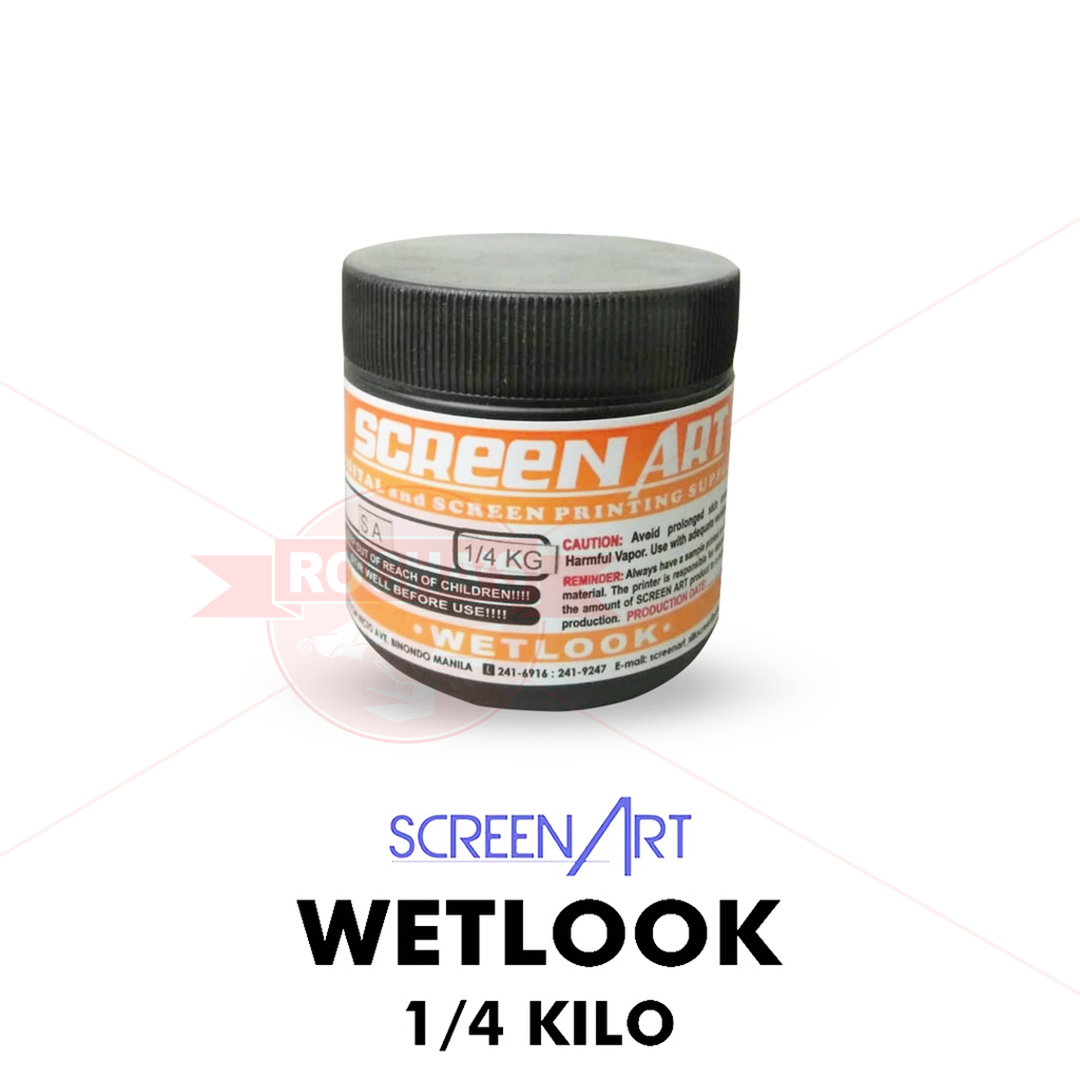 SCREENART WETLOOK SA WATER-BASED INK TRANSPARENT BASE - 1/4 kilo (SCREEN PRINTING)